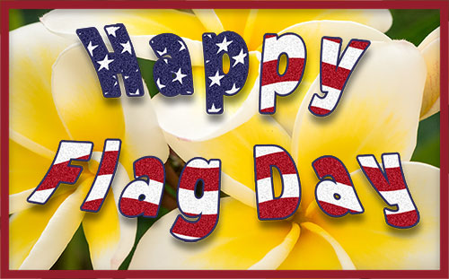 flowers flag day