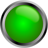 green glass button