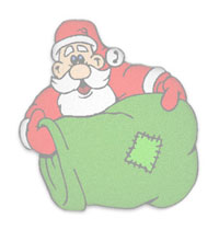 Santa and his toy sack