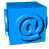 blue email box