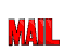 expanding email in red