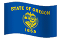 Oregon animated flag