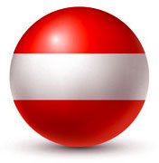 round Austria flag