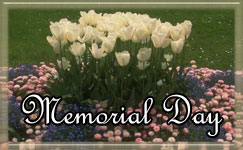 Memorial Day with Flowers