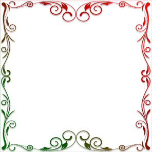 Decorative Floral Design border