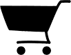black shopping cart