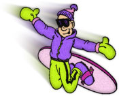 JPG, snowboarder in motion