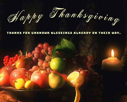 Happy Thanksgiving blessings