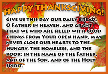 Thanksgiving Prayer