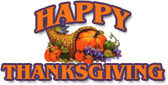Happy Thanksgiving cornucopia