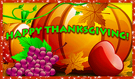 Happy Thanksgiving harvest food