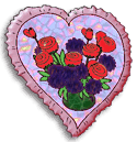 heart with roses clipart