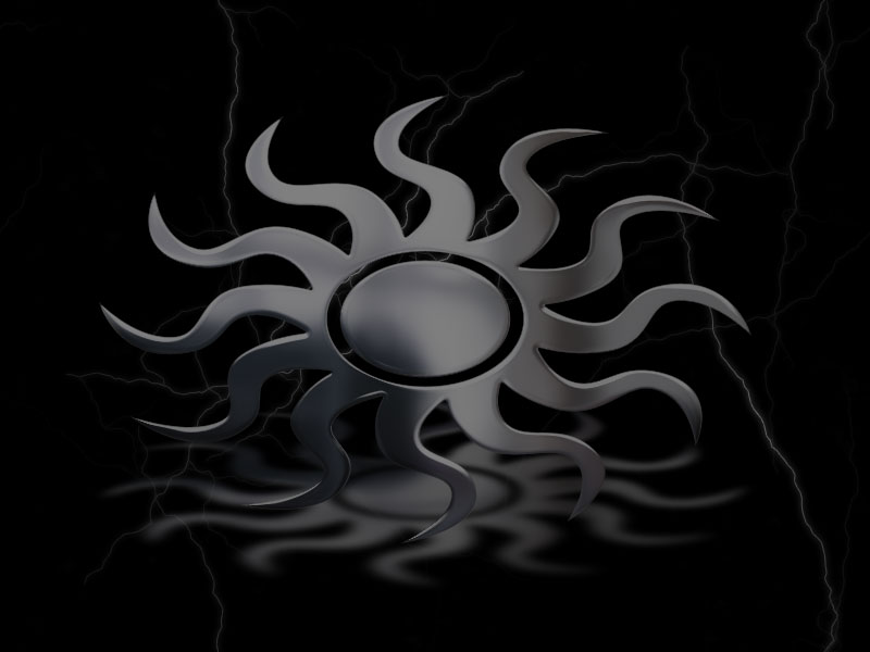 silver sun background