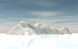 ice, snow, mountains