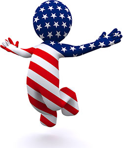 american flag animated clipart fun