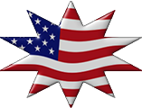 American flag star