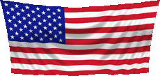 hanging from top American Flag transparent background