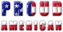 proud American flag colors