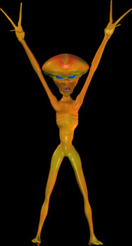 hippie alien clipart