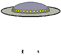 flying saucer picking up