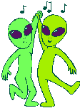 dancing aliens