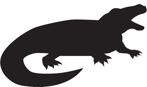 alligator silhouette