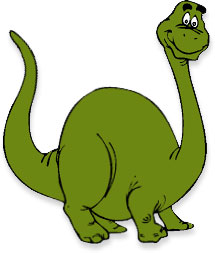 green dinosaur