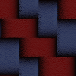 red and blue weave pattern animated