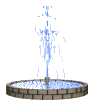 water fountain animated