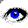 eye clipart blue animated