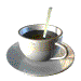 coffee cup with spoon animated