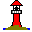 lighthouse with light animated