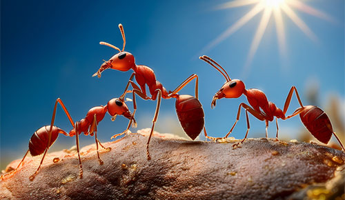 red ants