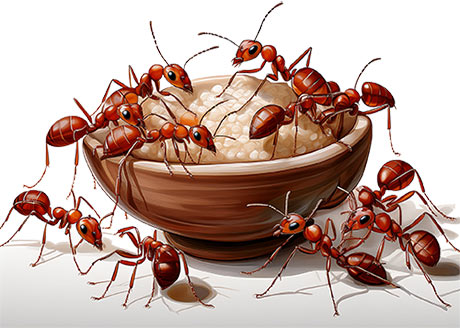 red ants