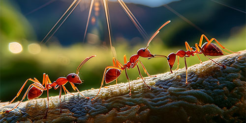 red ants