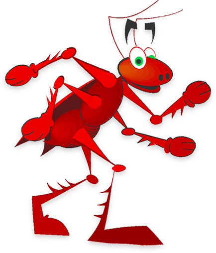 cool ant walking