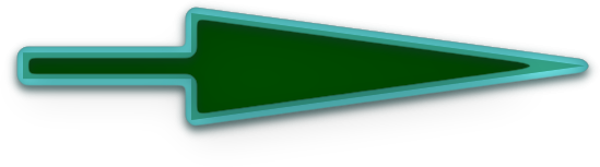 aquamarine glass arrow