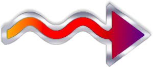 red wave arrow