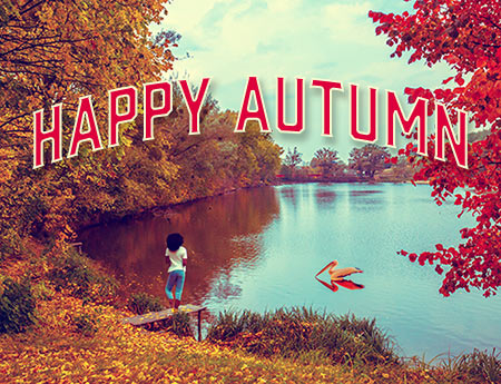lake happy autumn