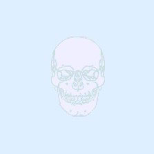 smiling skull background