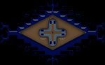 Symbol blue and black