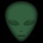 dark space alien green