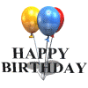 animated balloons with happy birthday