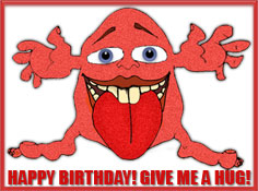 happy birthdat - give me a hug