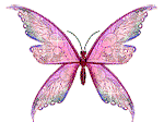 light pink butterfly animation