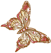 a light butterfly animated