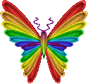 rainbow butterfly animated