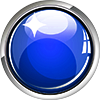 button blue round