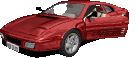 animated coupe red