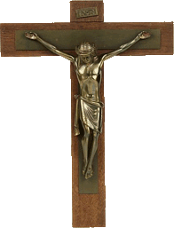 crucifix rough wood